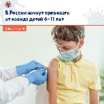  На следующей неделе в России в рамках клинических исследований начнётся вакцинация детей от коронавируса в возрасте 6–11 лет